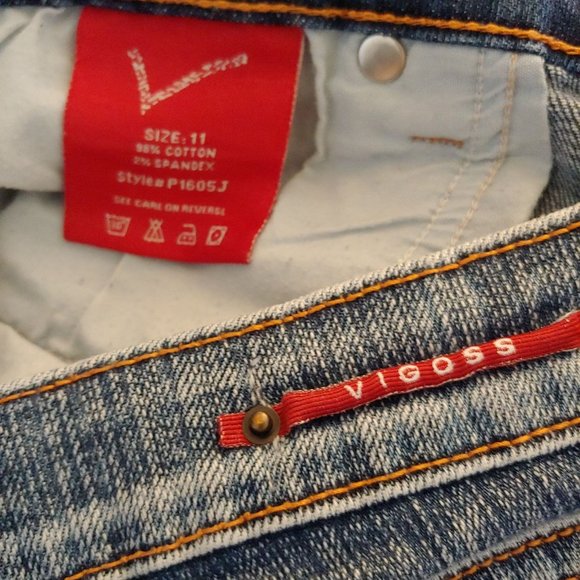 Vigoss boot cut pockets with back button flaps size 11 - Picture 10 of 11